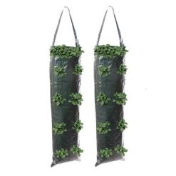 Outlet ???? Silverline Tools Hanging Flower Plant Growing Tube Bags Twin Pack 264904 ????